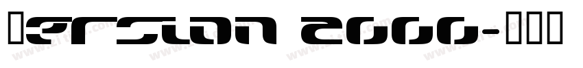 Version 2000字体转换